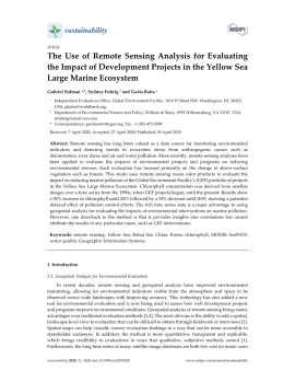 Remote Sensing Yellow Sea