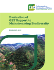 Biodiversity Mainstreaming 2018