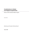 Contributions Global Regional Agreements 2002