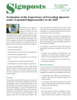 Experience EA Expanded Opportunities Signpost
