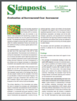 Incremental Cost Assessment 2007 Signpost