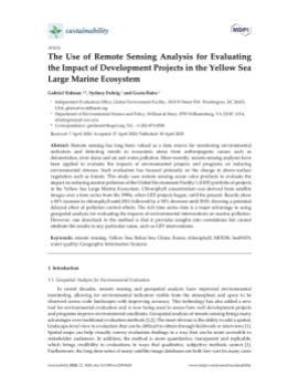 The Use of Remote Sensing Analysis for Evaluating the Impact of Development Projects in the Yellow Sea Large Marine Ecosystem